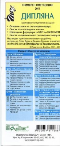 Примерен сметкоплан 2011 - Дипляна/ шестнадесето актуализирано издание