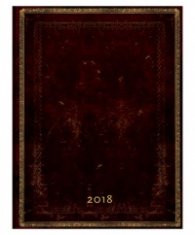 Paperblanks 2018 Black Moroccan Diary Horizontal, Ultra, Lined/ 42709