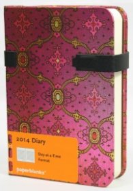 Бележник Paperblanks Diary 2014 French Ornate Fuchsia Mini, Lined/ 3524