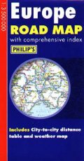 Europe Road Map with Comprehensive Index