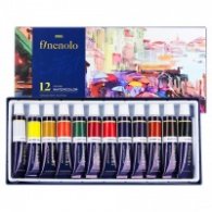 Акварелни бои Deli Finenolo EC19-12, 12 цвята, 12 мл, в тубички