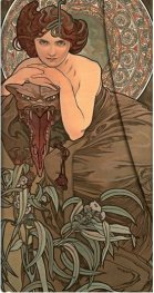 Бележник Paperblanks Mucha Collection Slim Wrap, Lined/ 1938-1