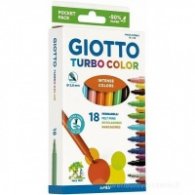 Флумастери Giotto Turbo Color 18 цвята 071600/ 10910072