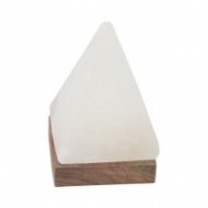 Мини USB лампа от хималайска сол - Бяла пирамида