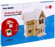 3D Wooden Puzzle - European House F402
