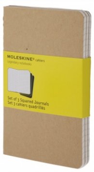 Бележник Moleskine Square Cahier Journal Kraft Pocket: Set of 3 Square Journals [4932]
