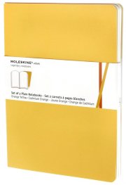 Бележник Moleskine Plain Volant Notebook Large Golden Yellow: Set of 2 [7900]