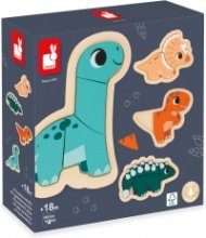 DINO - 4 PROGRESSIVE PUZZLES DINO J05824