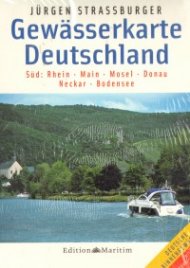 Gewasserkarte Deutschland.Sud