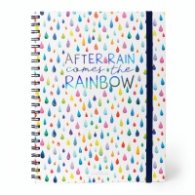Бележник 3 в 1 със спирала - А4 дъжд Legami
