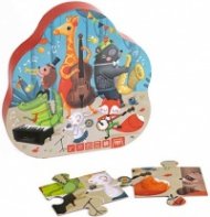 EU68217030 Тактилен пъзел 20 части - Животински джаз