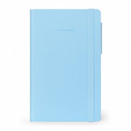 Бележник с бели страници небесносиня корица - среден Legami