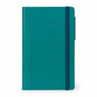 Бележник със страници на точки петролено синя корица - среден Legami
