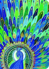 Тетрадка мини - Кралски паун CARTES D'ART