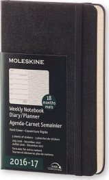 Бележник Moleskine 2017 Diary Weekly Pocket, Hardcover [3434]