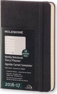Бележник Moleskine 2017 Diary Weekly Pocket, Hardcover [3434]
