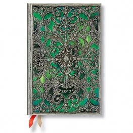 Бележник Paperblanks Dayplanners 2017 Esmeralda, Mini/ 3295