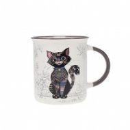 Порцеланова чаша с дръжка - Черно коте KIUB