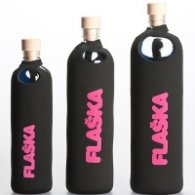 Бутилка FLASKA Neo 0.500L:Черно - розово
