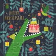 Картичка пъзел - Динозавър CARTES D'ART