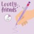 Гел химикалка Legami Lovely Friends - Зайче - Виолетово