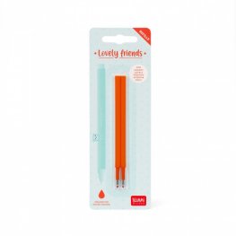 Комплект от 2 пълнителя за гел химикалка Legami Lovely Friends - Оранжево