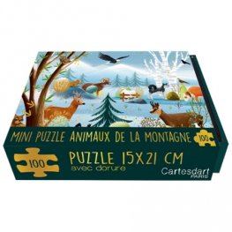 Мини пъзел - Животните в гората CARTES D'ART
