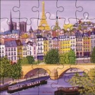 Картичка пъзел - Мост над Сена CARTES D'ART