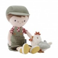 *Кукла Фермер Jim с Кокошка 35cm