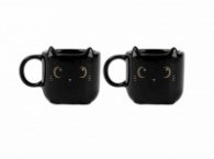 Комплект от 2 чаши за еспресо iTotal - Черни котета