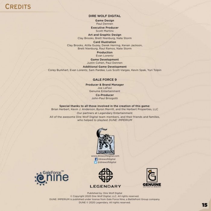 Dune. Империум - настолна игра
