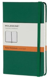 Бележник Moleskine Ruled Notebook Extra Small Emerald Green [Hard Cover] [8440]