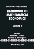 Handbook of Mathematical Economics Volume 3