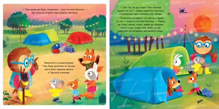 Горското училище на Госпожа Бухалка. Нощен лагер в гората