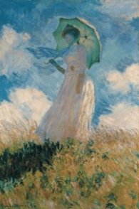 Femme a l'ombrelle tournee vers la gauche /Monet