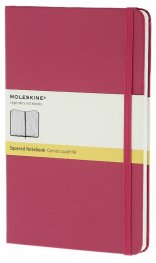 Бележник Moleskine Classic Hard Cover Large Squared Notebook Magenta [6460]