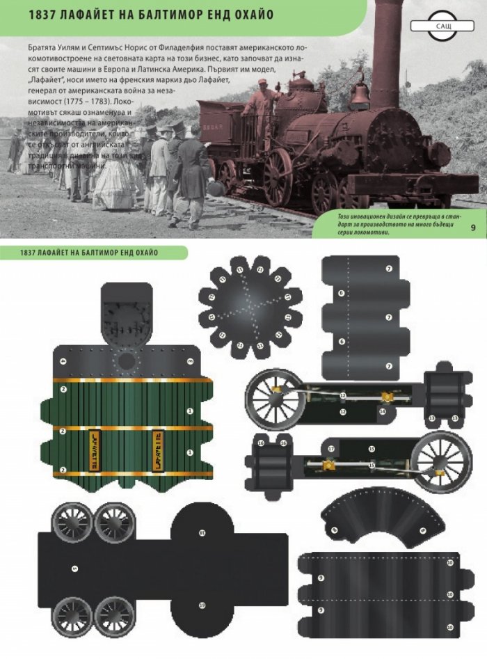 Историята на локомотива. 50 лесни за сглобяване модела