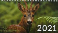КАЛЕНДАР 2021 ПИРАМИДА 19.5/11.2см.14л. "ЖИВОТНИ"