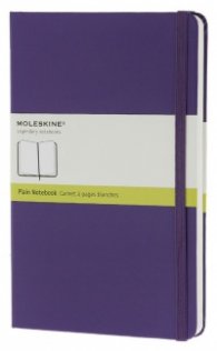 Бележник Moleskine Classic Hard Cover Large Plain Notebook Brilliant Violet [6507]