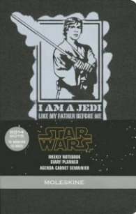 Бележник Moleskine 2014-2015 Star Wars Limited Edition Weekly Notebook 18M Pocket Black Hard Cover [3333]