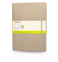 Бележник Moleskine Classic Colored Notebook Extra Large Plain Khaki Beige Soft Cover [3821]
