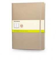 Бележник Moleskine Classic Colored Notebook Extra Large Plain Khaki Beige Soft Cover [3821]