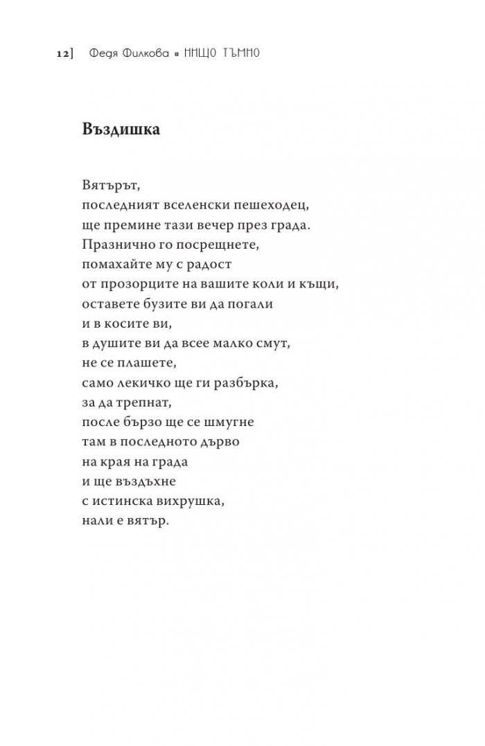 Нищо тъмно. Стихотворения