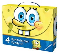 Пъзел 4 в 1 Sponge Bob 072132