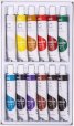 Темперни бои Deli Gouache EC11-12 на водна основа, 12 цвята х 12 мл в тубички