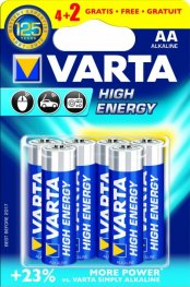 Батерия VARTA HIGH ENERGY LR 6 AA 4+ 2 бр.