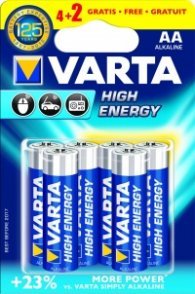 Батерия VARTA HIGH ENERGY LR 6 AA 4+ 2 бр.