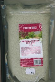 Френска морска сол 500 гр.Гурме класа/ фина