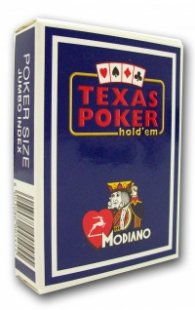 Карти за игра Modiano Texas Poker син
