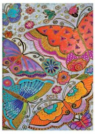 Бележник Paperblanks Diary 2013 Flutterbyes Midi Day, Lined/ 0738